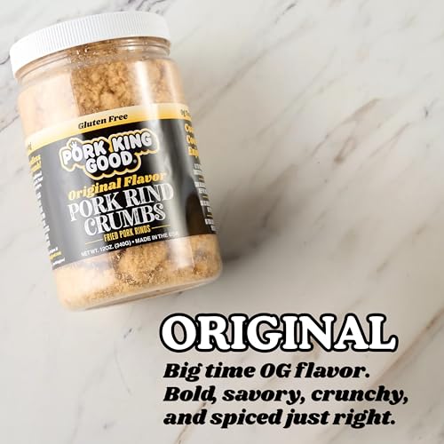 Image 4 of Pork King Good Pork Rind Panko Bread Crumbs, Original 2 Pack, Gluten Free