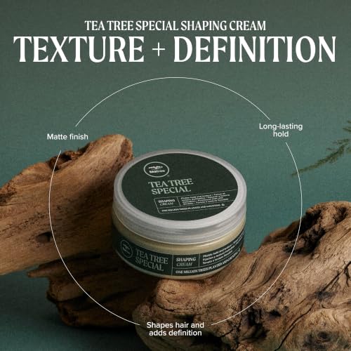 Image 4 of Tea Tree Shaping Cream, Hair Styling Cream, Long-Lasting Hold, Matte Finish, For All Hair Types