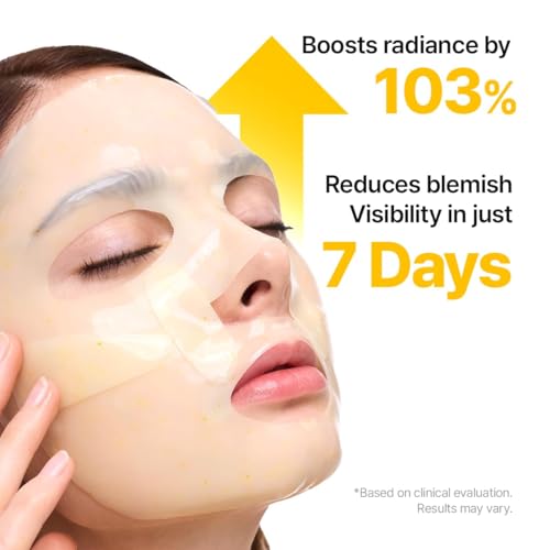 Image 5 of GOODAL Green Tangerine Vita C Gel Mask, Deep Moisturizing Hydrogel Essence, Vitamin C Face Mask for Glass & Glow Skin, Overnight Facial Mask, Jelly Mask for Sensitive Skin, Korean Skin Care, 5EA