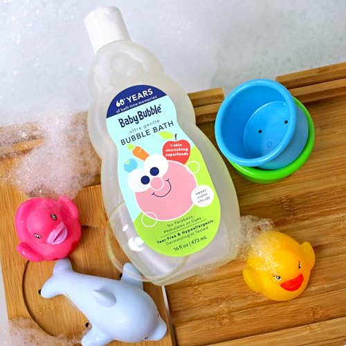 Image 5 of Mr. Bubble Baby Bubble Ultra Gentle Bubble Bath, Sweet Violet Clouds Scent, 16 oz., Pack of 2
