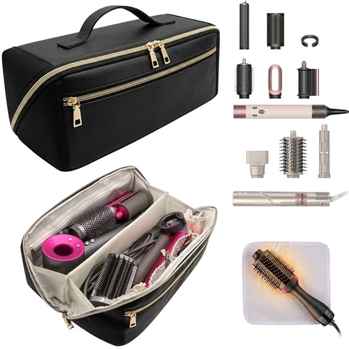 Image 1 of Black for the product BAGCRAZY Hair Tools Travel Bag with Heat Resistant Mat