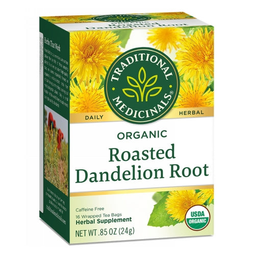 Traditional Medicinals Organic Roasted Dandelion Root Tea 16 Bags