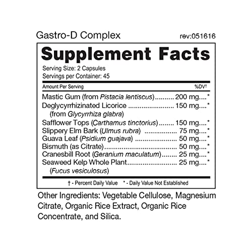 Image 2 of D'Adamo Personalized Nutrition Gastro-D Complex 90 vcaps