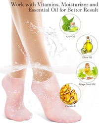 Thumbnail for Image 4 of Golbylicc Silicone Moisturizing Socks for Women Dry Cracked Feet (1 Pair)
