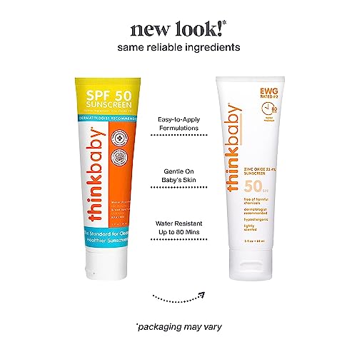 Image 3 of Thinkbaby Sunscreen SPF 50 3oz 88ml 2 Packs2