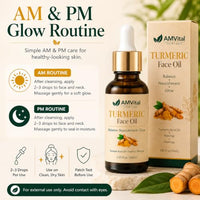 Thumbnail for Image 6 of AMVital Turmeric Face Oil with Jojoba Rosehip and Moringa, 1 fl oz