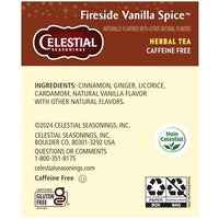 Thumbnail for Image 2 of Celestial Seasonings Herbal Tea Fireside Vanilla Spice 20 Tea Bags Pack of 6