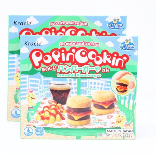Image 1 of 1.1 Ounce (Pack of 2) for the product Kracie Popin' Cookin' DIY Candy Hamburger Kit (Pack of 2)