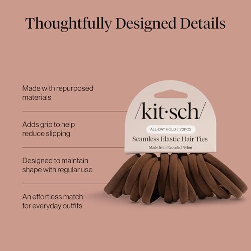 Image 4 of Kitsch Elastic Hair Ties No Damage