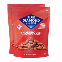 Thumbnail for Image 1 of Default Title for the product Blue Diamond Almonds Gluten Free Smokehouse Flavored Snack Nuts, 16 Oz Resealable Bag (Pack of 2)