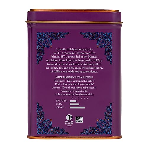 Image 4 of Harney & Sons Indigo Punch Butterfly Pea Flower Herbal Tea, 20 Sachets
