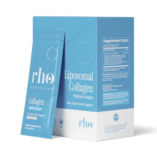 Image 2 of 0.27 Fl Oz (Pack of 30) for the product Rho Nutrition Liposomal Collagen Peptides Liquid Supplement