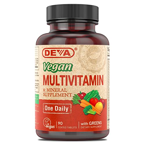 Image 2 of 90 Count (Pack of 1) for the product DEVA Vegan Multivitamin & Mineral Supplement with Iron 2-Pack, 90 Coated Tablets Each