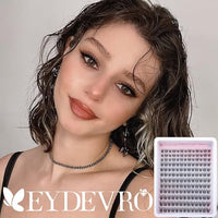 Thumbnail for Image 4 of EYDEVRO Natural Lash Clusters Wispy Eyelash Clusters 10-16mm