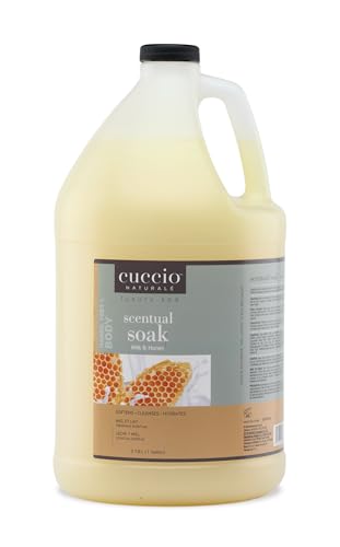 Image 1 of Default Title for the product Cuccio Naturale Scentual Soak Milk & Honey – 1 Gallon (128 oz)