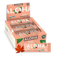 Thumbnail for Image 1 of Default Title for the product ALOHA Organic Maple Sea Salt Protein Bar, 12 ct