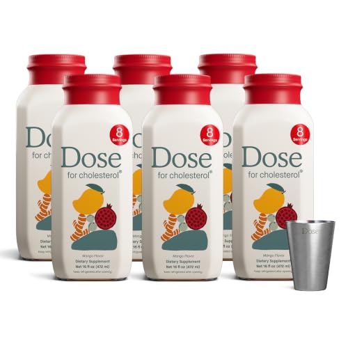 Image 1 of 6 for the product DOSE for Cholesterol Supplements, 16oz Bottle, 6 Pack