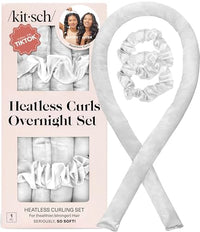 Thumbnail for Image 1 of Default Title for the product Kitsch Satin Heatless Curls Overnight Set - Ivory