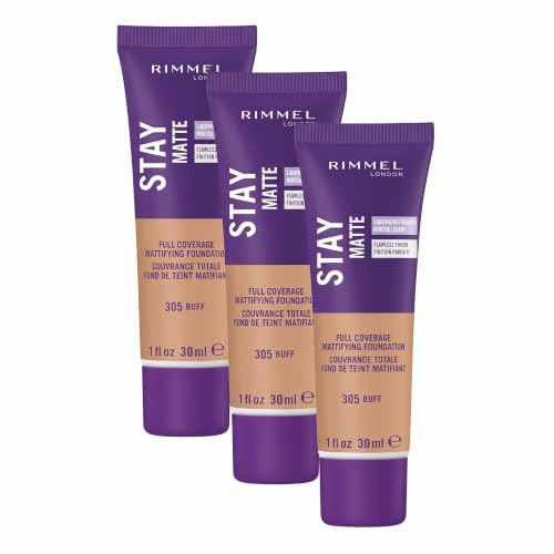 Image 35 of Buff / 1 Fl Oz (Pack of 3) for the product Rimmel Stay Matte Liquid Foundation