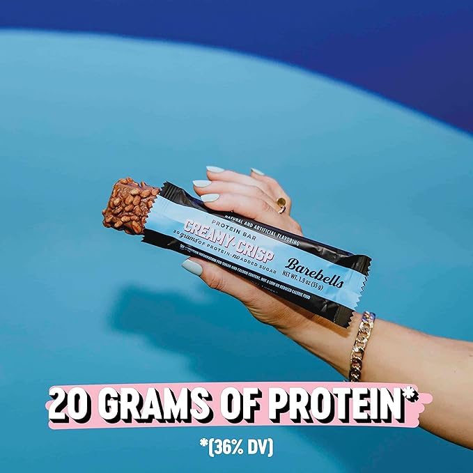 Image 4 of BAREBELLS Protein Snack Bars Creamy Crisp - 12 Count (2Pack), 1.9 oz (55g)