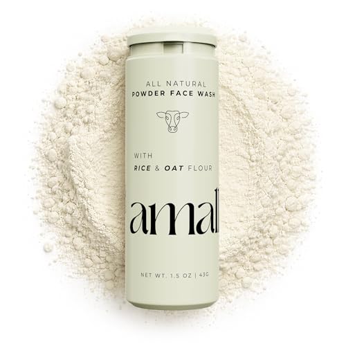 Image 1 of Default Title for the product Amallow Enzyme Powder Face Wash - Gentle Exfoliating Powder-to-Foam Cleanser with Rice Powder, Papaya Enzymes & Oat Flour - Facial Cleanser for Sensitive Skin