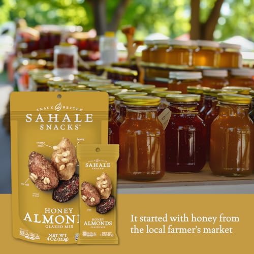 Image 3 of Sahale Snacks Honey Almonds Glazed Mix, 4 oz Pouches (6 Packs)