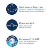 Thumbnail for Image 2 of CeraVe Hydrating Mineral Sunscreen SPF 50 Body Sunscreen, Travel Size 5oz