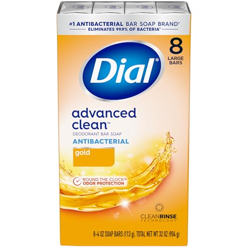Image 1 of Default Title for the product Dial Antibacterial Deodorant Bar Soap, Gold, 4 Oz, 8 Bars