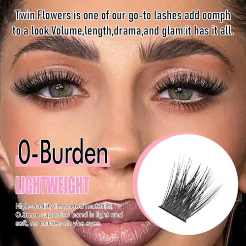 Image 2 of Azenlo Natural Lash Clusters Kit Wispy Eyelash Clusters 120 pcs Cluster Eyelash Extensions C Curl Individual Lashes 10-16 mm Mix Length Natural Look (Natural A50 KIT 120 Pcs)