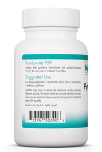 Thumbnail for Image 3 of Nutricology Allergy Research Group Pyridoxine P5P 60 ct