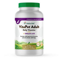 Thumbnail for NaturVet Vita Pet Adult Plus Breath Aid Tablets Time Release Jar 1 Each / 180 Tablets, 19 Oz by NaturVet