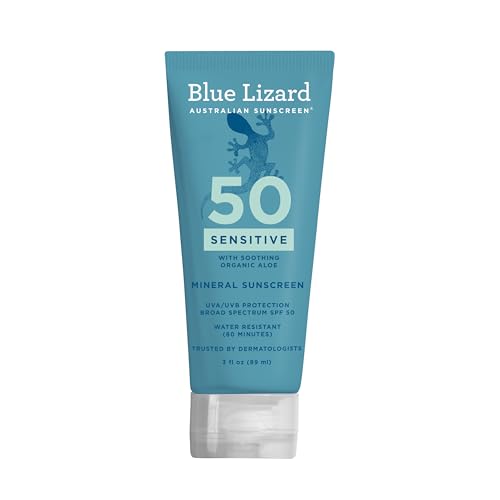 Image 1 of Default Title for the product BLUE LIZARD Sensitive Mineral Sunscreen SPF 50+, 3 oz. Tube