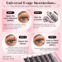 Thumbnail for Image 21 of Goddvenus Lash Clusters Kit