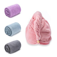 Thumbnail for Image 1 of Default Title for the product Amrules Hair Towel Wrap, 4 Packs Turbans for Wet Hair, 9.8
