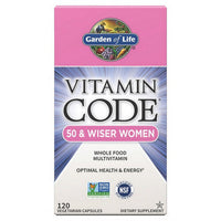 Thumbnail for Garden of Life Vitamin Code 50 & Wiser Women's Formula 120 Caps