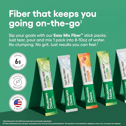 Image 2 of Physician's CHOICE Easy Mix Fiber Stick Packs - 18 Count