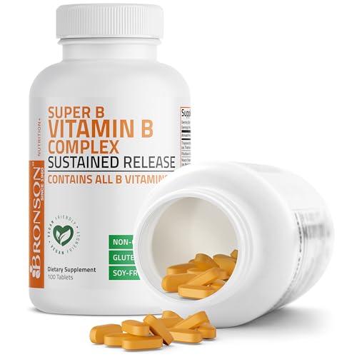 Image 8 of Bronson Super B Vitamin B Complex Sustained Release for Energy