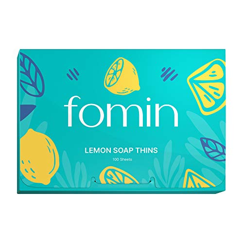 Image 1 of Default Title for the product FOMIN Paper Soap Sheets for Hand Washing - 100 Lemon Travel Soap Sheets