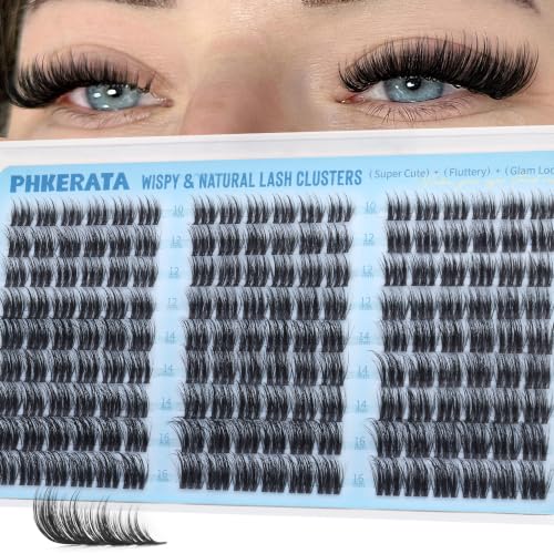 Image 17 of Fluffy Straight Lash (10-16mm) for the product PHKERATA Wispy Eyelash Clusters