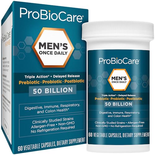 Image 1 of Default Title for the product ProBioCare Men’s Once Daily Probiotic, 50B CFU, Digestive Health, 60 Caps
