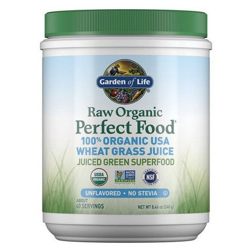 Garden of Life Raw Organic Perfect Food Wheat Grass Powder 8.46 Oz