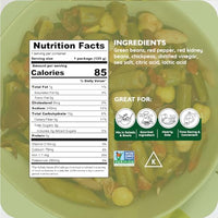 Thumbnail for Image 2 of Poshi Mediterranean Three Bean Salad, On-The-Go, 6-Pack, 4.4 oz