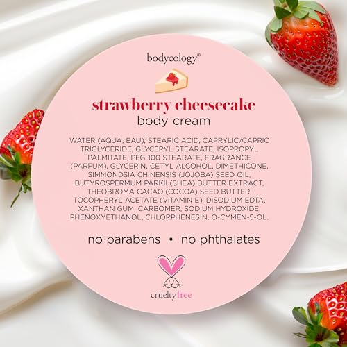 Image 7 of Bodycology Shea Butter Body Cream, Strawberry Cheesecake, 8 oz