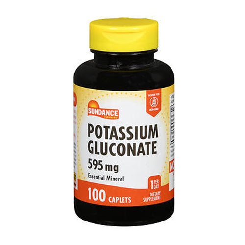 Sundance Potassium Gluconate Caplets 595 mg 100 Tabs