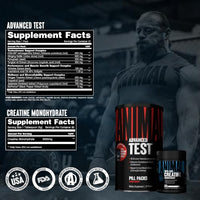 Thumbnail for Image 6 of Animal Test + Creatine, Mens Testosterone Booster Supplement | 21 Packs