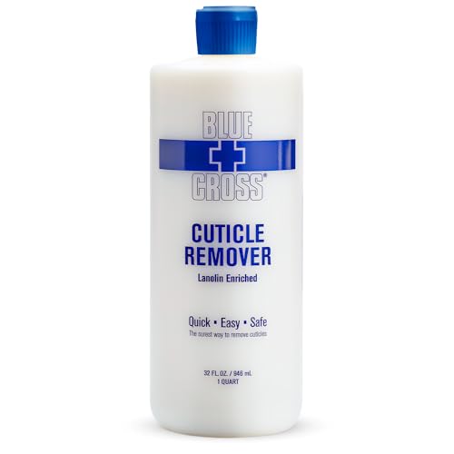 Image 1 of 32 Fl Oz (Pack of 1) for the product Blue Cross Cuticle Remover & Softener with Lanolin for Nails