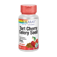 Thumbnail for Solaray Tart Cherry Celery Seed 60 Veg Caps
