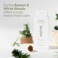 Thumbnail for Image 5 of Native Clean Body Wash for Women & Men, Basalm & White Woods, 18 fl oz