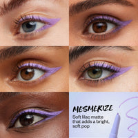 Thumbnail for Kosas Soulgazer Gel Eyeliner (Mesmerize) - Waterproof, Smudge-Proof Pen with Hyaluronic Acid - Retractable Eyeliner Pencil with Sharpener & Smudger, Long-Lasting - Soft Lilac Matte