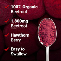 Thumbnail for Force Factor Total Beets Blood Pressure Support Beet Root Capsules, 1800mg Organic Beet Root Powder Beet Supplement with Hawthorn Berry to Support Circulation and Blood Flow, 90 Vegetable Capsules